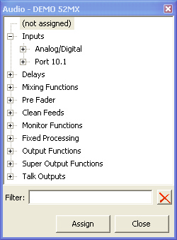 Audio, selecting audio sources.