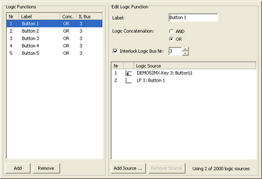 Interlock Example 3: Set of keys that cannot be switched off.