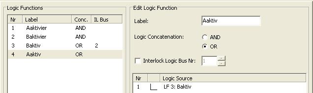 Interlock Example 4: Changing the status using two keys, logic function 4.