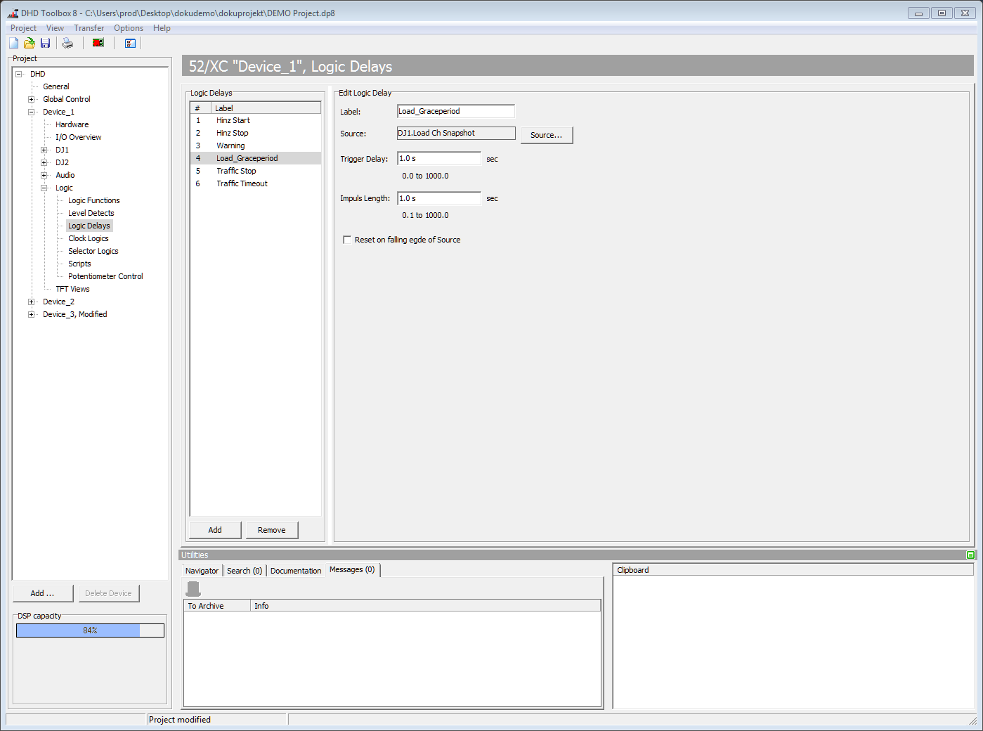 Logic Delay, delaying logic signals.