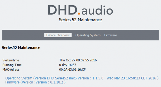 DHD Maintenance Index Window - new layout