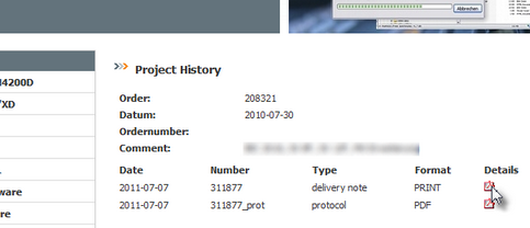 Each order includes different documents, licenses can be found in the delivery note.