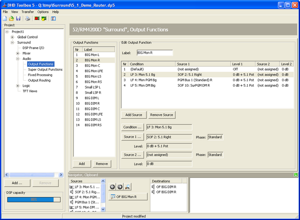 Creating output functions for monitoring purposes.