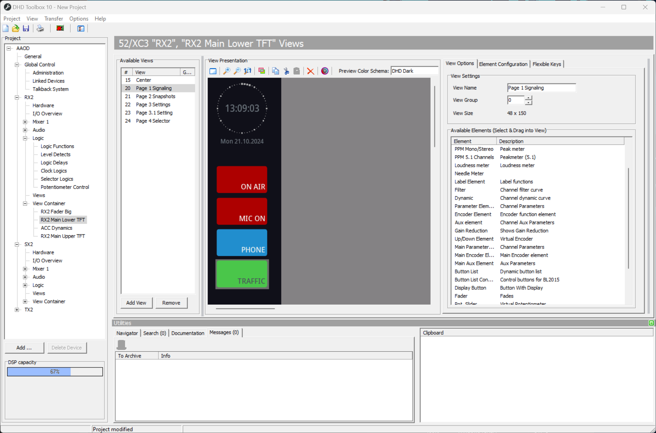 Editing a view container