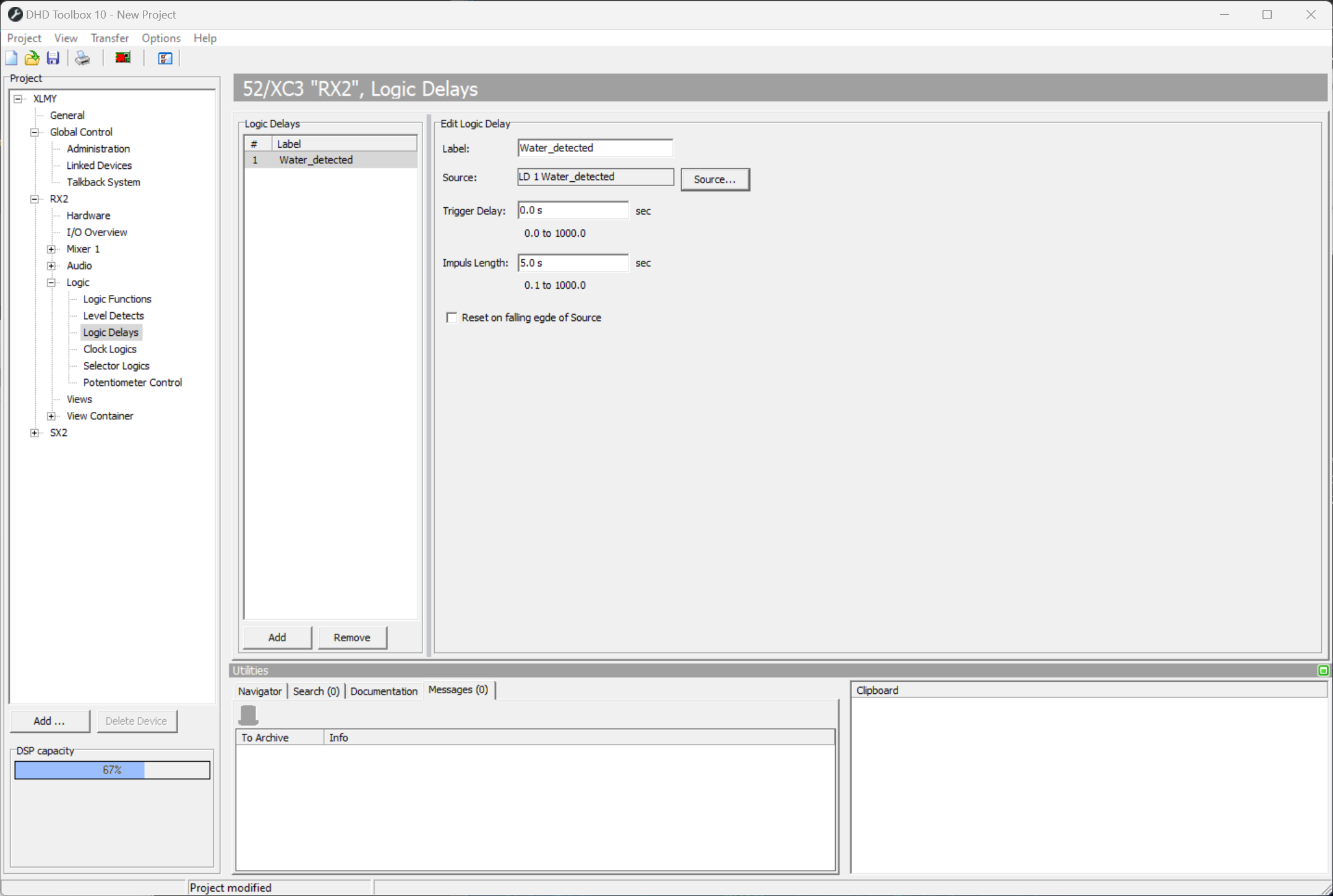 Logic Delay, delaying logic signals.