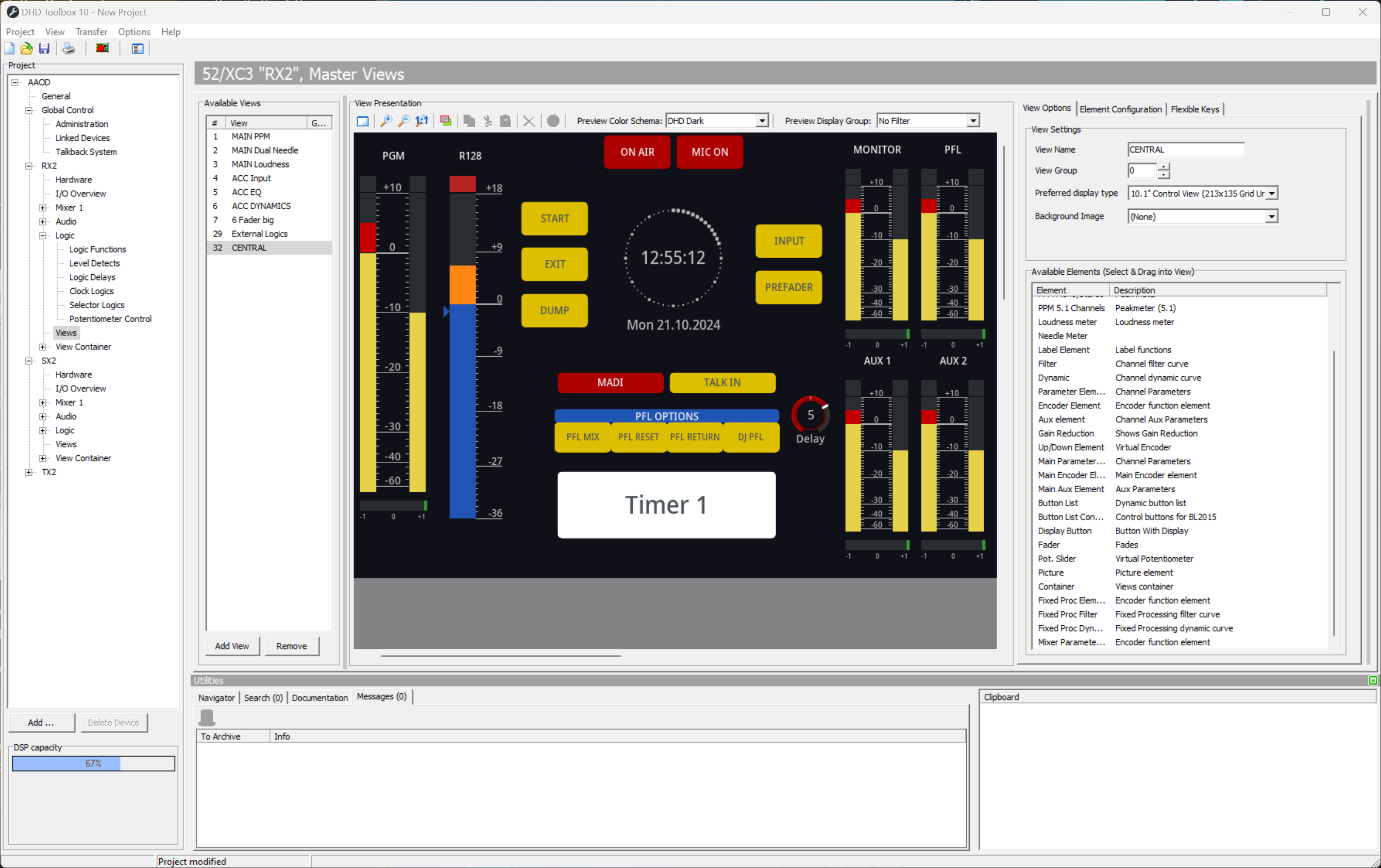TFT View page - View Options tab