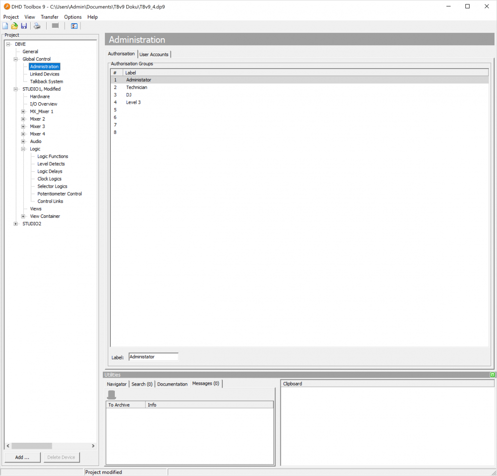 Authorization; setting up Authorization Groups.