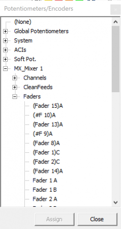 Window Potentiometer/Encoder Sources.