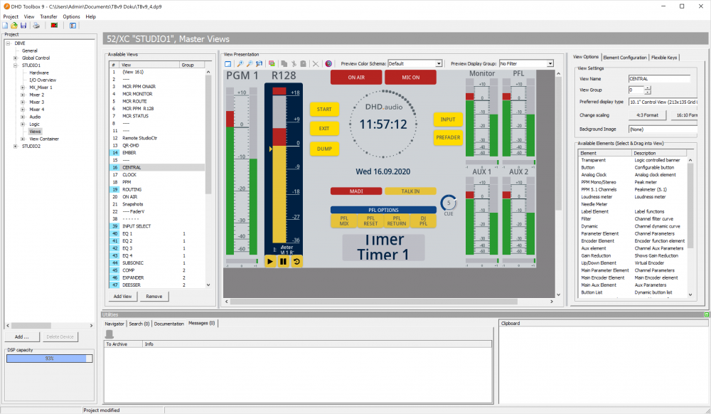TFT View page - View Options tab