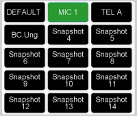 Button List with channel snapshot management function
