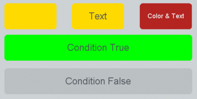 Transparent elements with different states