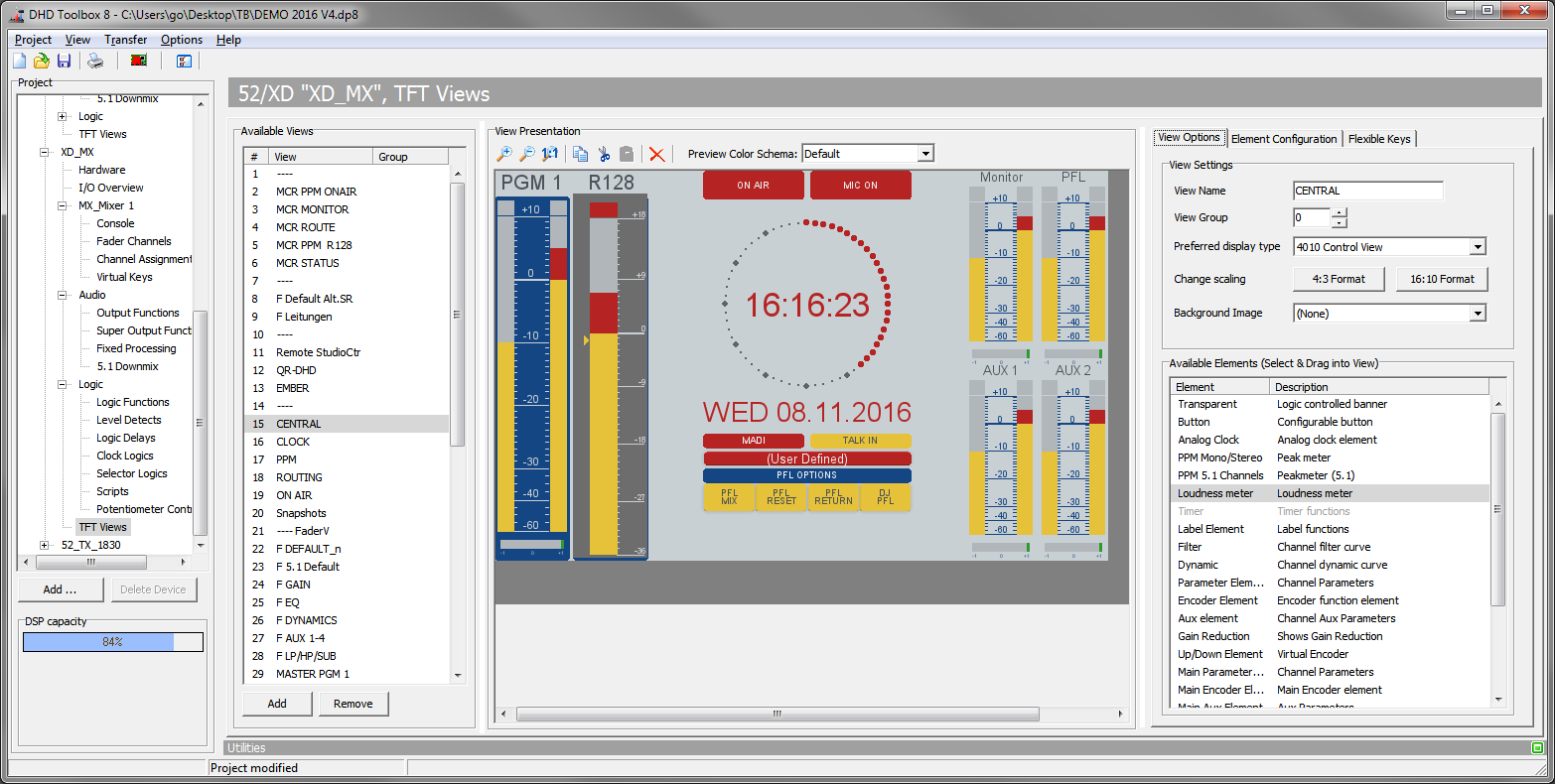 TFT View page - View Options tab