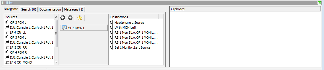 Navigator Tab, Example: Output Function 1.