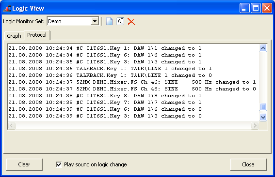 Logic states, shown in a list.