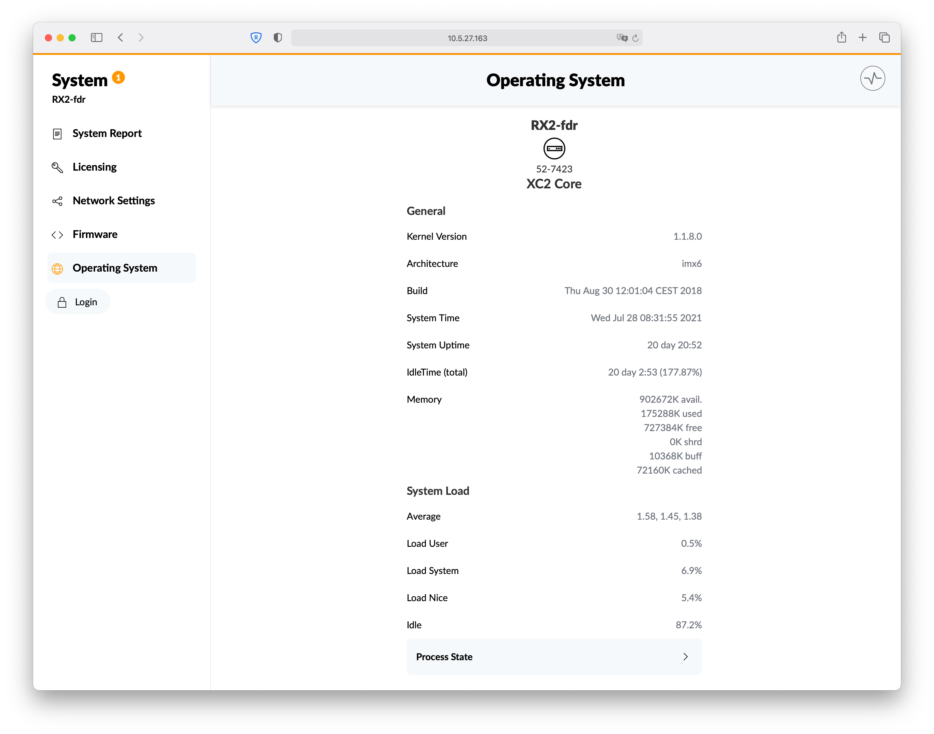 Operating System Page