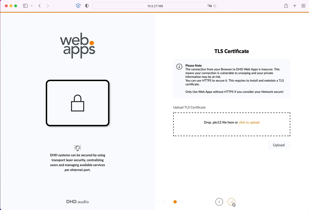 Setup TLS Certificate