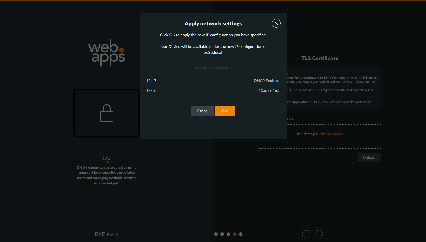 Apply Network Configuration
